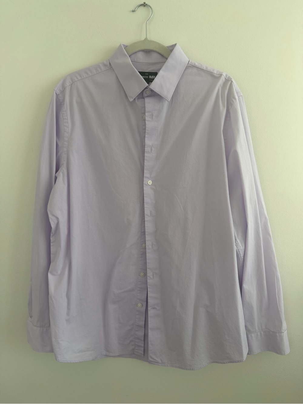 Express Men's Light Lavender Dress Shirt